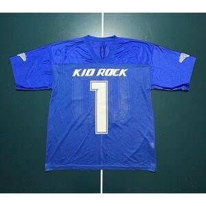 KID ROCK Football Jersey Men's 2XL 00 Fu** Given American Badass Detroit Lions
